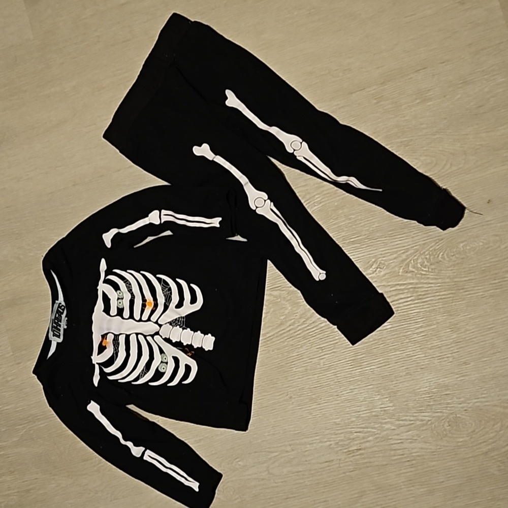 Glow in the Dark 3T Skeleton Pajama Set